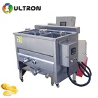 Commercial Electric Stainless Steel potato chips making machine 2 tank 2 basket Deep Fryer