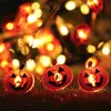 Battery box LED string 20LED copper wire light snowflake Christmas Halloween day string LED decorated colored light