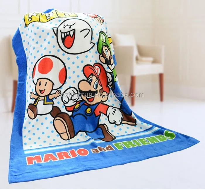 Cartoon character printed beach towel for kids 100% cotton kids bath towels 1.jpg