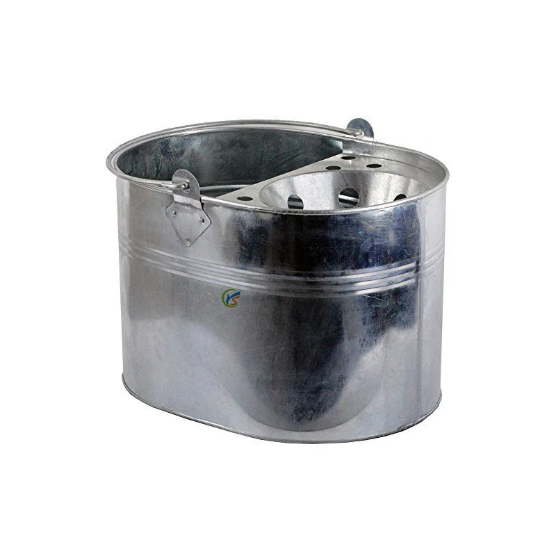 14L litro de Metal galvanizado pesado Industrial limpieza Cubo de fregona