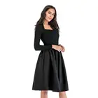 Fashion Summer Black Vintage A line Boho Under Sexy High Waist Pleated Midi Pencil Skirt For Female