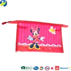 F&J brand cheap cartoon lovely cosmetic bag small zipper pvc cosmetic bag