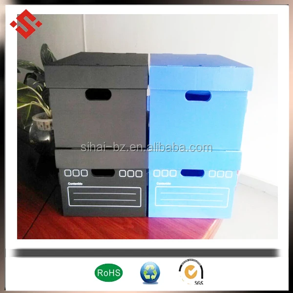 pp corrugated lid storage box