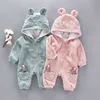Wholesale Winter Clothes Plain Baby Long Sleeve Romper Of Free Shipping