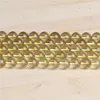 8mm round lemon quartz genuine natural precious gemstone loose beads