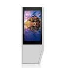 55 inch double side foil touch 10 points outdoor digital signage with 10 sensor