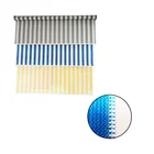 Custom outdoor UV treated blue and white color 1.4x2.4m outdoor sun shades roller blinds