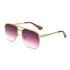 Jaspeer New oversized square frame sunglasses half frame glasses Fashion glasses for men 2019