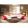 Luxury design italian genuine modern leather sofa sectional with low price