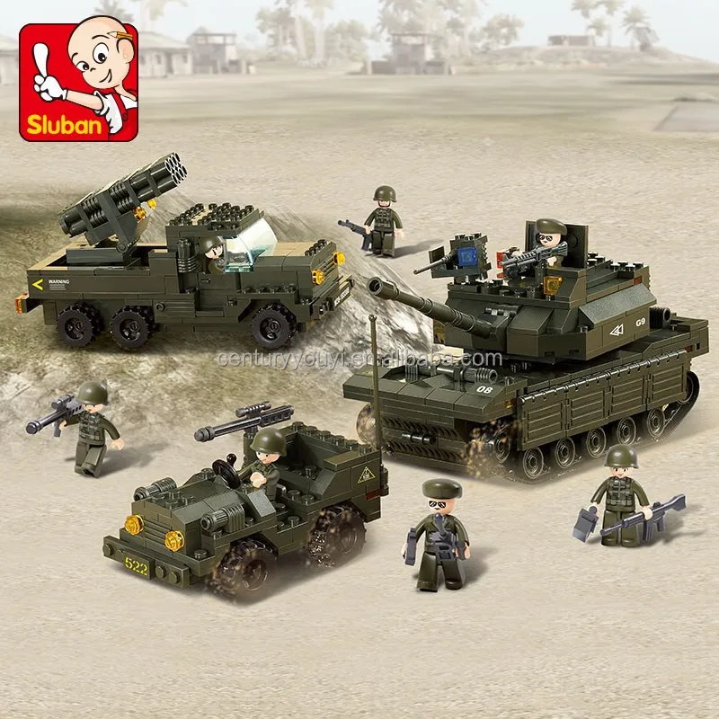2015 Best Popular Sluban Plastic Toy Soldiers Building