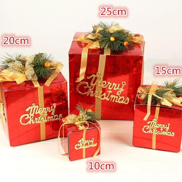 wholesale christmas picks hologram paper gift christmas box