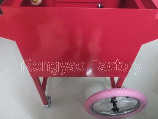 Commercial Electric Popcorn Making Machine Maker With Trolley Cart 2 Cartons Package