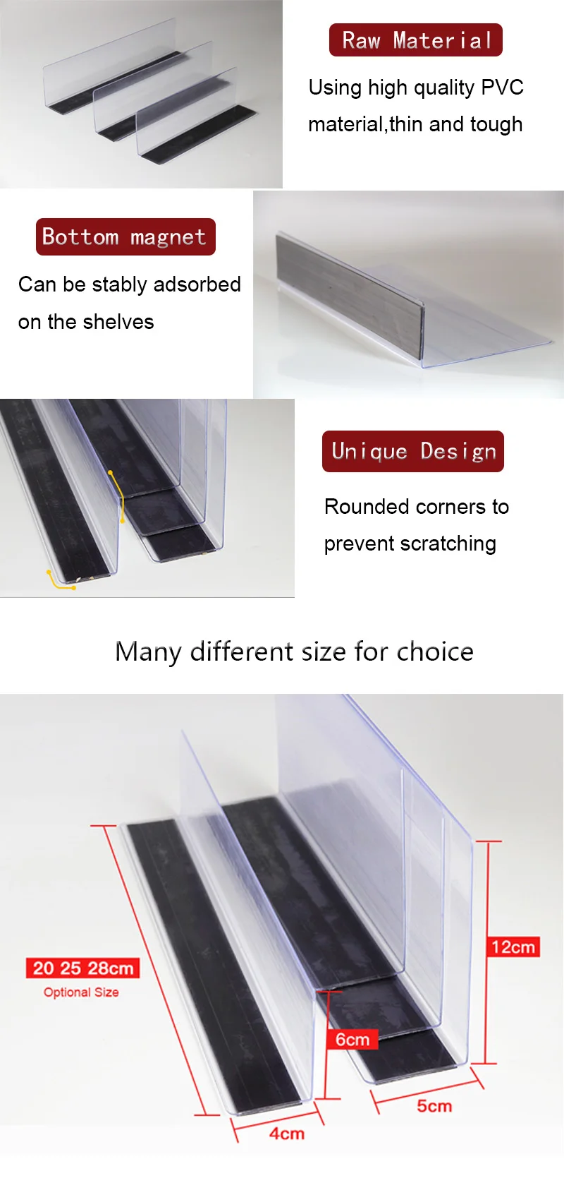 Retail Customize Lshape Grocery Store Gondola Shelf Clear Adjustable