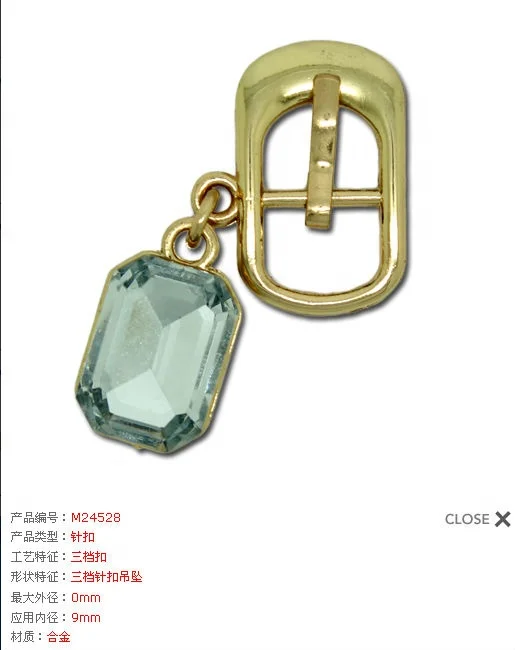 rhinestone metal accessories for shoe