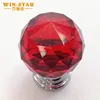 Low Price Diamond Shaped Furniture Crystal Glass Material Cabinet Drawer Handles
