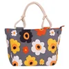 Wholesale durable shopping tote bag sling beach bag custom print canvas bag with cotton rope handle