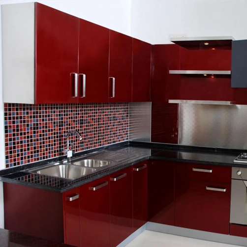 Red High Gloss Kitchen Cabinet Door Buy Lacquer Kitchen Door