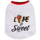xxs sleeveless blank dog t shirts of wholesale high quality simply clothes
