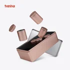 Small Round Rose Gold Coffee Spice Tea Metal Canister Box Tins Cans