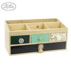 Wooden pineapple decor four drawers jewelry box for bangles