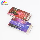hot selling logo custom printed recycled cardboard paper pill box