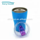 Powder Coated Double Wall Stainless Steel Vacuum Insulated Tumbler Cup Mug with Splash Proof Lid for Coffee Tea