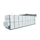 Continuous mesh drying back hot air veneer hemp conveyor mesh belt dryer