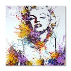 Print with Hand Touch Movie Star Marilyn Monroe Art Canvas Painting for home Decor