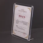 Transparent acrylic photo frame