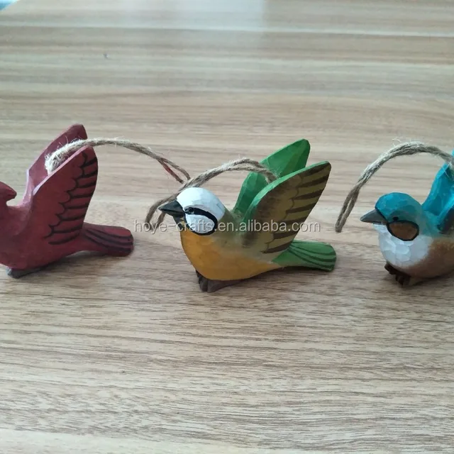 promotional original wood bird carvings hand carved wooden bird