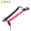 High Quality Flexible Plastic Spring Loaded Coil Lanyard for Fishing Tackle