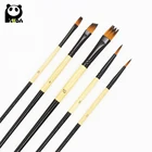 5pcs good quality wooden handle artist brush from Yangzhou on sale