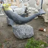 Hot Sale Stone Carved New Product Life Size Marble Dolphin Statue For Garden Decor