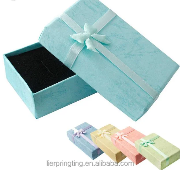 new design wedding paper jewelry boxs with high quality