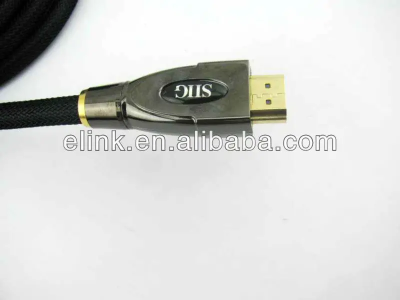Nylon sleeve HDMI Cable For Wii PS3 HDTV HD Player 5ft 6ft 10ft 15ft 30ft 1m 2m 3m 5m 10m 15m 20m 30m with this cable - ANKUX.COM