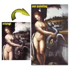 Old Masters Paintings Sexy Nude Picture Famous Art Canvas Decor Woman Oil Painting Reproduction Of Leonardo Da Vinci