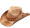Customized Raffia Straw Paint Coating Cowboy Hats