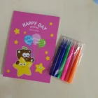 2019 Coloring Book Set with Crayon for Children Fun