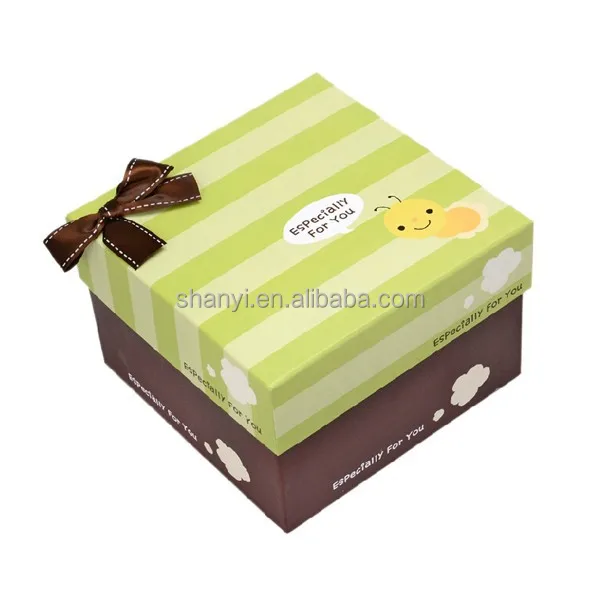 mountain high quality lovely bees ribbon gift box of chocolate