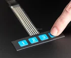 1x4 membrane numeric keypad flat button membrane keyboard with flexible cable