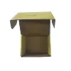 Custom made yellow color corrugated box small mail paper cardboard kraft box for packing