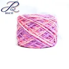China Double Chunky Fashionable Knit Vegan Yarn Polyester Velvet 100% Chenille Yarn Hand Knitted Blanket