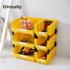 Plastic small parts screw component industrial stackable storage