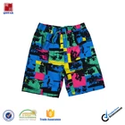 4 Way Stretch Teen Boys Swim Trunks / Boys Custom Printed Board shorts