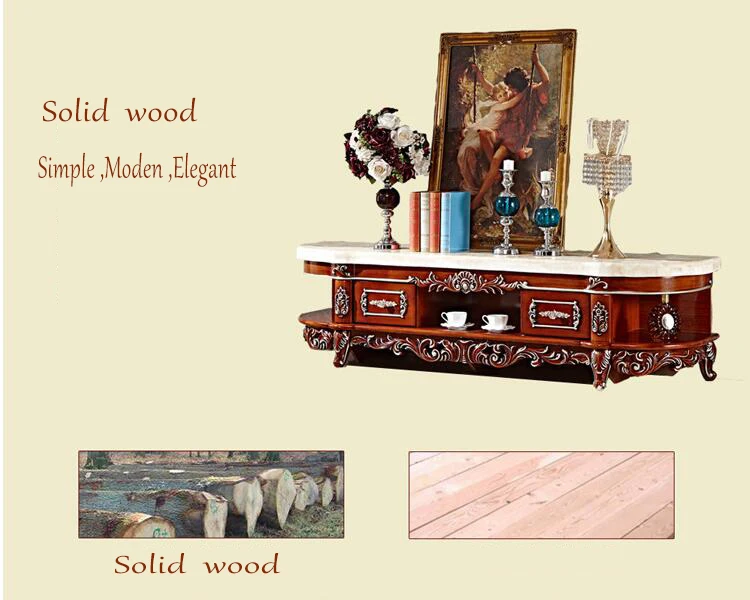 Antique High Living Room Wooden furniture lcd TV Stand pfy3001