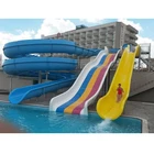 Outdoor Playground Equipment Fiberglass Water Park Slide For Sale