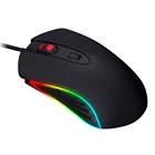 China Factory Private Mold OEM Usb Fabric Cable RGB Ergonomic 6D Gaming Mouse With Programmable Function, 7 Colors Changeable