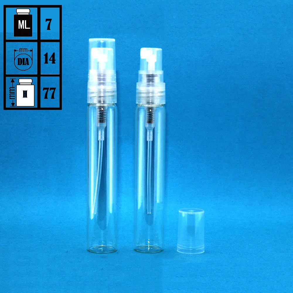 旅行尺寸 7毫升 7毫升苗条可再充装笔形状小香水身体喷雾小瓶瓶与细雾
