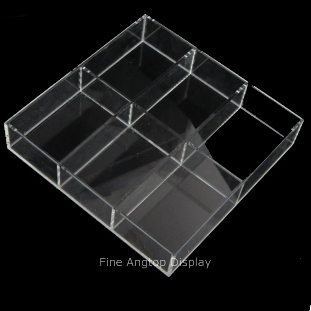 Clear Small Acrylic Tray For Decorative Display Countertop Jewelry