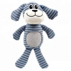 Bite resistant lovely animal squeaky dog plush toy chew for pet